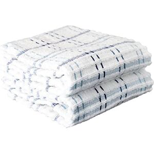 Ritz Royale Collection 100% Combed Terry Cotton, Highly Absorbent, Oversized Kitchen Towel Set, 28" x 18", 2-Pack, Checked, Federal Blue Ritz Royale Collection 100% Combed Terry Cotton, Highly Absorbent, Oversized Kitchen Towel Set, 28" x 18", 2-Pack, Checked, Federal Blue