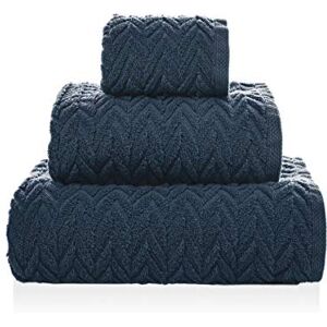 Sorema Hand Towel Set 30 x 50 50 x 100 70 x 140 Dark Blue Chevron Sorema Hand Towel Set 30 x 50 50 x 100 70 x 140 Dark Blue Chevron