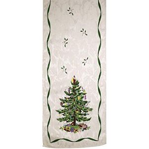 Spode Christmas Tree Collection Ivory Table Linens, Polyester, Multi Color, 90" x 14" (Set of 1) Spode Christmas Tree Collection Ivory Table Linens, Polyester, Multi Color, 90" x 14" (Set of 1)