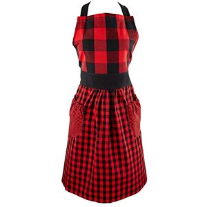 DII Gingham Check, Cotton, Red/Black, Standard DII Gingham Check, Cotton, Red/Black, Standard