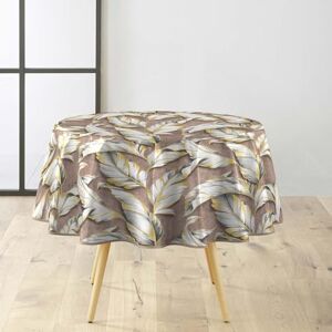 Douceur d'Intérieur , Tablecloth Round (Diameter 160 cm) Ebany Choco, PVC, Textilia Douceur d'Intérieur , Tablecloth Round (Diameter 160 cm) Ebany Choco, PVC, Textilia