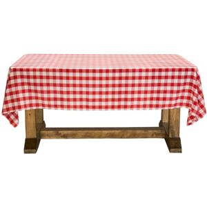 Lann's Linens 60" x 126" Premium Checkered Tablecloth Rectangular Polyester Fabric Picnic Table Cover Red & White Gingham Cloth… Lann's Linens 60" x 126" Premium Checkered Tablecloth Rectangular Polyester Fabric Picnic Table Cover Red & White Gingham Cloth…