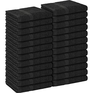 Utopia Towels Salon Towel, Pack of 24 (Not Bleach Proof, 16 x 27 Inches) Highly Absorbent Cotton Towels for Hand, Gym, Beauty, Spa, and Home Hair Care, Black Utopia Towels Salon Towel, Pack of 24 (Not Bleach Proof, 16 x 27 Inches) Highly Absorbent Cotton Towels for Hand, Gym, Beauty, Spa, and Home Hair Care, Black