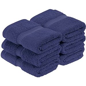Superior Egyptian Cotton Pile Face Towel/Washcloth Set of 6, Ultra Soft Luxury Towels, Thick Plush Essentials, Absorbent Heavyweight, Guest Bath, Hotel, Spa, Home Bathroom, Shower Basics, Navy Blue Superior Egyptian Cotton Pile Face Towel/Washcloth Set of 6, Ultra Soft Luxury Towels, Thick Plush Essentials, Absorbent Heavyweight, Guest Bath, Hotel, Spa, Home Bathroom, Shower Basics, Navy Blue