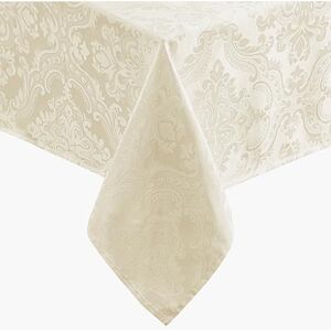 Elrene Damask Tablecloth - Polyester, Ivory, 52" x 70" Elrene Damask Tablecloth - Polyester, Ivory, 52" x 70"