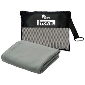 azark Microfibre Towel – Quick Dry, Lightweight & Super Absorbent – Gym, Travel, Yoga, Camping & Beach – Soft & Durable – Multiple Sizes (Grey, X Large) azark Microfibre Towel – Quick Dry, Lightweight & Super Absorbent – Gym, Travel, Yoga, Camping & Beach – Soft & Durable – Multiple Sizes (Grey, X Large)