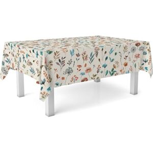 ECOMMERC3 Oilcloth Tablecloth Size 240 x 140 cm Stain Repellent – Garden Beige Oilcloth Tablecloth 100% Made in Spain Do Not Bleed Liquids ECOMMERC3 Oilcloth Tablecloth Size 240 x 140 cm Stain Repellent – Garden Beige Oilcloth Tablecloth 100% Made in Spain Do Not Bleed Liquids