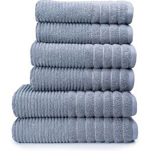GC GAVENO CAVAILIA 6 Piece Towel Bale Set 100% Cotton Super Soft & Highly Absorbent 650 GSM Quick Drying Ribbed Bathroom Towels Hotel Quality 2 Hand, 2 Bath Towel & 2 Bath Sheet Charcoal GC GAVENO CAVAILIA 6 Piece Towel Bale Set 100% Cotton Super Soft & Highly Absorbent 650 GSM Quick Drying Ribbed Bathroom Towels Hotel Quality 2 Hand, 2 Bath Towel & 2 Bath Sheet Charcoal