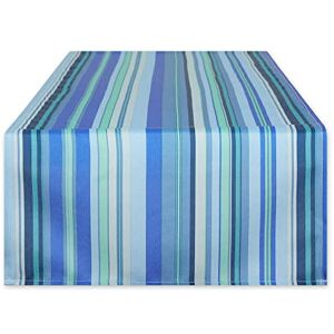 DII Indoor/Outdoor Tabletop Collection Multi-use, Machine Washable, Striped, Table Runner, 14x72, Blue Ocean DII Indoor/Outdoor Tabletop Collection Multi-use, Machine Washable, Striped, Table Runner, 14x72, Blue Ocean