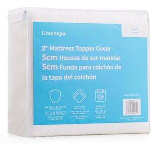 Linenspa 2 Inch Memory Foam Mattress Topper Cover–Keeps Topper Clean and Safe–Machine Washable–Non Slip–Breathable Linenspa 2 Inch Memory Foam Mattress Topper Cover–Keeps Topper Clean and Safe–Machine Washable–Non Slip–Breathable