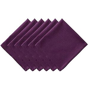 DII Eggplant Cotton 20" x 20" Set of 6 Tabletop Napkins DII Eggplant Cotton 20" x 20" Set of 6 Tabletop Napkins