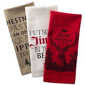 DII Cotton Christmas Holiday Dish Towels, 18x28 Set of 3, Decorative Oversized Kitchen Towels, Perfect Home and Kitchen Gift-Christmas Stag DII Cotton Christmas Holiday Dish Towels, 18x28 Set of 3, Decorative Oversized Kitchen Towels, Perfect Home and Kitchen Gift-Christmas Stag