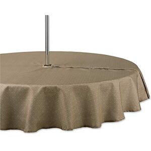 DII Tonal Lattice, Polyester, Stone, Zipper Tablecloth, 60" Round DII Tonal Lattice, Polyester, Stone, Zipper Tablecloth, 60" Round