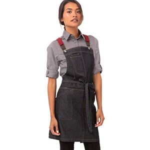 Chef Works Unisex's Berkeley Short Bib Apron Work Utility, Indigo Blue, One Size Chef Works Unisex's Berkeley Short Bib Apron Work Utility, Indigo Blue, One Size