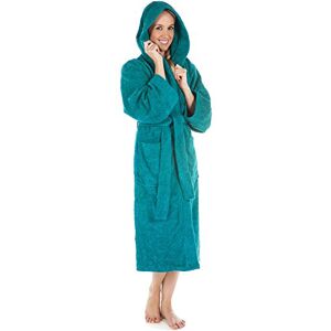 CelinaTex 5001176 Terry Towelling Bathrobe with Hood Cotton Sauna Gown for Men and Women Quality Dressing Gown Fluffy Cuddly Öko-Tex Montana Hooded Bathrobe Size L Turquoise CelinaTex 5001176 Terry Towelling Bathrobe with Hood Cotton Sauna Gown for Men and Women Quality Dressing Gown Fluffy Cuddly Öko-Tex Montana Hooded Bathrobe Size L Turquoise