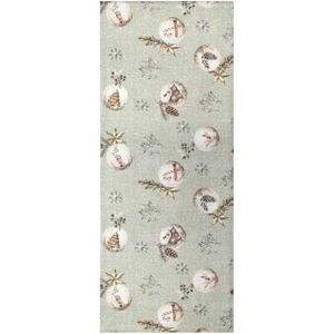 HOME WOHNIDEEN Table Runner Decorative Fabric Printed Feliz Navids HOME WOHNIDEEN Table Runner Decorative Fabric Printed Feliz Navids