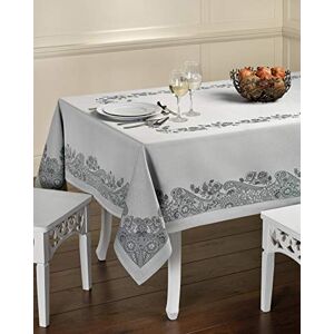Lemos Home Cotton Tablecloth, Table Cloth, Table Cover, Luxury Design. (Tablecloth 150 x 150 cm, #Luxury Light Blue) Lemos Home Cotton Tablecloth, Table Cloth, Table Cover, Luxury Design. (Tablecloth 150 x 150 cm, #Luxury Light Blue)