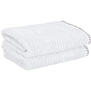 Heckett Lane Bath Bath Towel, 60% Bamboo Viscose, 40% Cotton, White, 60 x 110 cm, 2.0 Pieces Heckett Lane Bath Bath Towel, 60% Bamboo Viscose, 40% Cotton, White, 60 x 110 cm, 2.0 Pieces