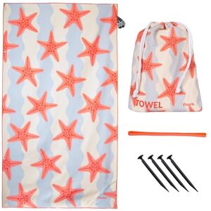 Fisura Large Microfibre Beach Towel with Starfish Print – Quick Dry, Sand Free & Lightweight – Travel, Pool, Camping & Picnic – 180 x 100 cm Gift Fisura Large Microfibre Beach Towel with Starfish Print – Quick Dry, Sand Free & Lightweight – Travel, Pool, Camping & Picnic – 180 x 100 cm Gift