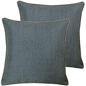 Paoletti Bellucci Twin Pack Feather Filled Cushions, Graphite/Tobacco, 1 Count (Pack of 1) Paoletti Bellucci Twin Pack Feather Filled Cushions, Graphite/Tobacco, 1 Count (Pack of 1)