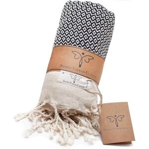 SMYRNA TURKISH COTTON Vintage Series Throw Blanket 100% Cotton Large 127x152cm Wearable Cosy Blanket Made in Turkey Machine Washable Premium Luxury Bath Towel &Picnic Rug -Black SMYRNA TURKISH COTTON Vintage Series Throw Blanket 100% Cotton Large 127x152cm Wearable Cosy Blanket Made in Turkey Machine Washable Premium Luxury Bath Towel &Picnic Rug -Black