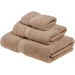 Superior 900 Gram 100% Premium Long-Staple Combed Cotton 3-Piece Towel Set, Latte Superior 900 Gram 100% Premium Long-Staple Combed Cotton 3-Piece Towel Set, Latte