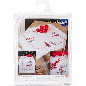 Vervaco Embroidery Kit: Tablecloth: Christmas Elves, Acrylic, NA, 80 x 80cm Vervaco Embroidery Kit: Tablecloth: Christmas Elves, Acrylic, NA, 80 x 80cm