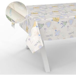 ANRO Oilcloth Tablecloth, Washable, Oilcloth, Garden Tablecloth, Outdoor, Indoor, 200 x 140 cm, Cut Edge, Lavender ANRO Oilcloth Tablecloth, Washable, Oilcloth, Garden Tablecloth, Outdoor, Indoor, 200 x 140 cm, Cut Edge, Lavender