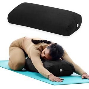 Gaiam Yoga Bolster Long, Rectangular Meditation Pillow Supportive Cushion for Restorative Yoga and Sitting on the Floor Built-In Carrying Handle Machine Washable Cover Black Gaiam Yoga Bolster Long, Rectangular Meditation Pillow Supportive Cushion for Restorative Yoga and Sitting on the Floor Built-In Carrying Handle Machine Washable Cover Black