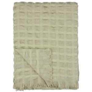 furn. Wylder Walton Waffle Throw – Soft Checked Waffle Weave Fringe Blanket (Sage – 130x180cm) furn. Wylder Walton Waffle Throw – Soft Checked Waffle Weave Fringe Blanket (Sage – 130x180cm)
