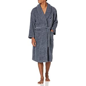 Nautica Men's Long Sleeve Cozy Soft Plush Shawl Collar Robe Bathrobe, Navy (Kr06f7), One Size Nautica Men's Long Sleeve Cozy Soft Plush Shawl Collar Robe Bathrobe, Navy (Kr06f7), One Size