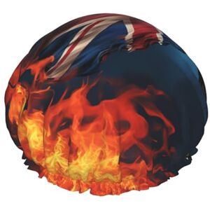 BTCOWZRV Painted Flag Print Shower Cap For Women Double Layer Waterproof Bath Cap Elastic Reusable Shower Hat Hair Protection Bath Hat For Spa Salon Bathing Ladies BTCOWZRV Painted Flag Print Shower Cap For Women Double Layer Waterproof Bath Cap Elastic Reusable Shower Hat Hair Protection Bath Hat For Spa Salon Bathing Ladies