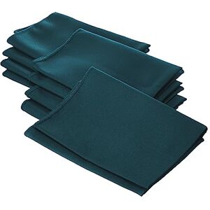 LA Linen Poplin Napkin, Polyester, Dark Teal, 18 x 18-inch, Pack of 10 LA Linen Poplin Napkin, Polyester, Dark Teal, 18 x 18-inch, Pack of 10