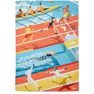 Coucke Wim' Les Athletes Cotton Tea Towel - Tea Towel Coucke Wim' Les Athletes Cotton Tea Towel - Tea Towel
