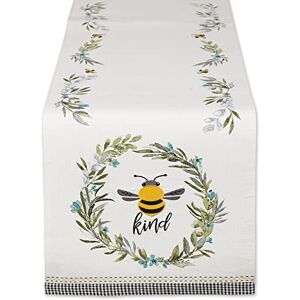 DII Kitchen, Cotton, Bee Kind, Reversible Table Runner, 14x72 DII Kitchen, Cotton, Bee Kind, Reversible Table Runner, 14x72