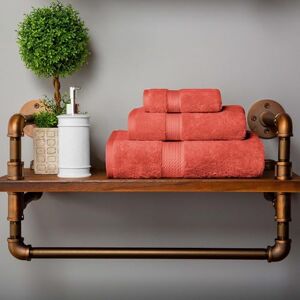 Superior Egyptian Cotton Pile 3 Piece Towel Set, Includes 1 Bath, 1 Hand, 1 Face Towel/Washcloth, Ultra Soft Luxury Towels, Thick Plush Essentials, Guest Bath, Spa, Hotel Bathroom, Coral Superior Egyptian Cotton Pile 3 Piece Towel Set, Includes 1 Bath, 1 Hand, 1 Face Towel/Washcloth, Ultra Soft Luxury Towels, Thick Plush Essentials, Guest Bath, Spa, Hotel Bathroom, Coral