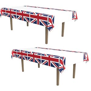 Beistle 54747 Union Jack Rectangular Table Cover - Table Cover Beistle 54747 Union Jack Rectangular Table Cover - Table Cover