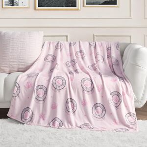 Juicy Couture Throw Blanket, Juicy Emblem, Plush and Cozy, Decorative Blankets for Sofas, Chairs and Beds, Luxurious and Soft, Chic Home Decor, Measures 50" x 70", Pink Juicy Couture Throw Blanket, Juicy Emblem, Plush and Cozy, Decorative Blankets for Sofas, Chairs and Beds, Luxurious and Soft, Chic Home Decor, Measures 50" x 70", Pink