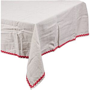 Soleil d'ocre Rectangular Tablecloth with Cockerel Motif 140 x 240 cm Cotton Jacquard Off-White Soleil d'ocre Rectangular Tablecloth with Cockerel Motif 140 x 240 cm Cotton Jacquard Off-White