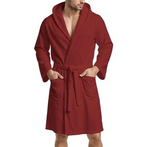 PETTI Artigiani Italiani Unisex, Hooded Microfiber Bathrobe, 100% Made in Italy, Microfibre, Bordeaux, XL PETTI Artigiani Italiani Unisex, Hooded Microfiber Bathrobe, 100% Made in Italy, Microfibre, Bordeaux, XL