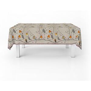 Italian Bed Linen Stain-Resistant Tablecloth Made in Italy Pettirossi 150 cm Italian Bed Linen Stain-Resistant Tablecloth Made in Italy Pettirossi 150 cm