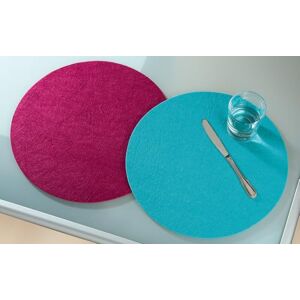 AlexandreHouse Pack of 16 Placemat, Round, Felt, Magenta, PU 16, D. 35 cm AlexandreHouse Pack of 16 Placemat, Round, Felt, Magenta, PU 16, D. 35 cm