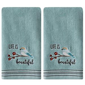 SKL Home by Saturday Knight Ltd. Life Is Beautiful 2 Pc Hand Towel Set - Hand Towel Set SKL Home by Saturday Knight Ltd. Life Is Beautiful 2 Pc Hand Towel Set - Hand Towel Set