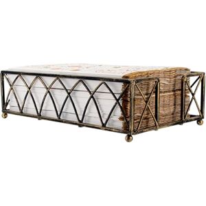 Boston International BID60 Arch Design Guest Towel Napkin Holder Caddy, Cardboard, Antique Brass Boston International BID60 Arch Design Guest Towel Napkin Holder Caddy, Cardboard, Antique Brass