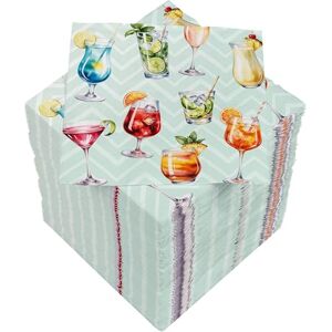 Heku Cocktail Glasses, Cocktail Napkins, 3-ply, 25 x 25 cm, Pack of 150, Stylish Design, Ideal for Celebrations, Practical Packaging, Wide Selection Heku Cocktail Glasses, Cocktail Napkins, 3-ply, 25 x 25 cm, Pack of 150, Stylish Design, Ideal for Celebrations, Practical Packaging, Wide Selection