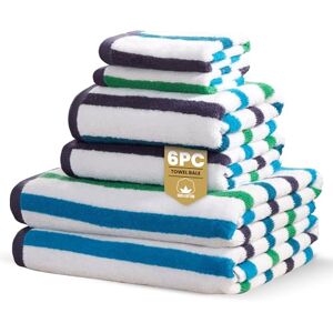 Rapport Home Amalfi 6-Piece Towel Bale Luxurious 100% Cotton 500GSM Set for Soft Absorbent Comfort, Quick-Dry Use and Elegant Bathroom Style Bale Blue Rapport Home Amalfi 6-Piece Towel Bale Luxurious 100% Cotton 500GSM Set for Soft Absorbent Comfort, Quick-Dry Use and Elegant Bathroom Style Bale Blue
