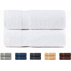 Todocama Set of 2 Shower Towels, 100% Cotton 550 gsm Extra Soft, Highly Absorbent and Quick Drying, 70 x 140 cm, White. Todocama Set of 2 Shower Towels, 100% Cotton 550 gsm Extra Soft, Highly Absorbent and Quick Drying, 70 x 140 cm, White.