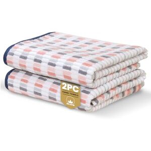 Rapport Home Santa Cruz Hand Towels 2 Pack Blush 50x85cm Luxurious 500GSM 100% Cotton Oeko-Tex Certified Absorbent & Soft Bathroom Towel Set Rapport Home Santa Cruz Hand Towels 2 Pack Blush 50x85cm Luxurious 500GSM 100% Cotton Oeko-Tex Certified Absorbent & Soft Bathroom Towel Set