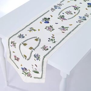 Spode Avanti Linens Portmeirion Botanic Garden Harmony Collection, Cotton, Ivory, 72" Runner Spode Avanti Linens Portmeirion Botanic Garden Harmony Collection, Cotton, Ivory, 72" Runner
