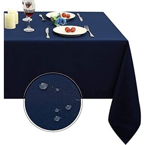 Obstal Rectangle Table Cloth, Oil-Proof Spill-Proof And Water Resistance Microfiber Tablecloth, Decorative Fabric Table Cover For Outdoor And Indoor Use (Navy Blue, 60 X 84 Inch) Obstal Rectangle Table Cloth, Oil-Proof Spill-Proof And Water Resistance Microfiber Tablecloth, Decorative Fabric Table Cover For Outdoor And Indoor Use (Navy Blue, 60 X 84 Inch)